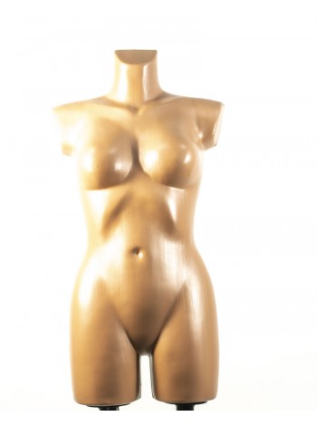 Манекен женский выставочный брючный Венера телесный с креплениями для двойной подставки