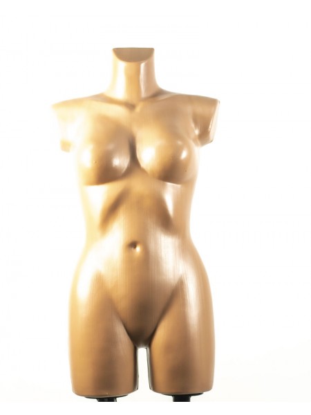 Манекен женский выставочный брючный Венера телесный на двойной подставке