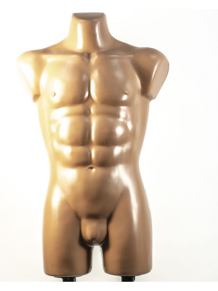 Манекен чоловічий костюмний пластиковий Давид тілесний на подвійній підставці