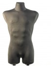 Манекен мужской брючный выставочный Давид в ткани с креплениями для двойной подставки