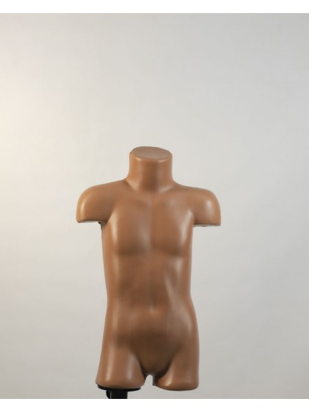 Манекен виставковий пластиковий дитячий тілесний на тринозі