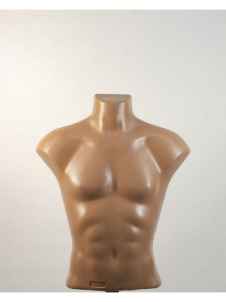Манекен чоловічий виставковий тілесного кольору Стас на тринозі