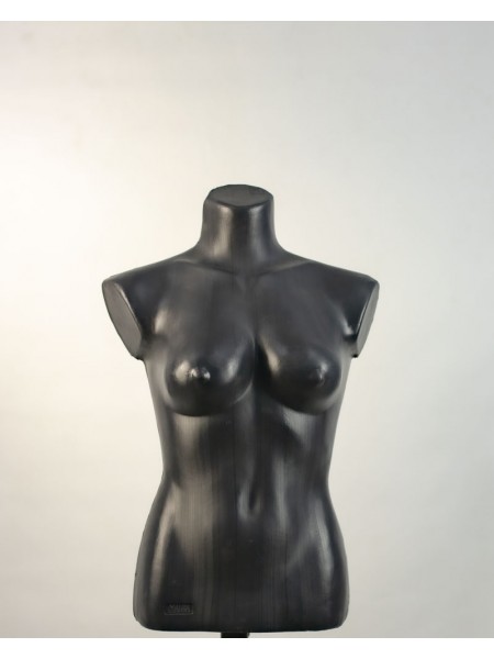 Манекен жіночий чорний пластмасовий Маша на тринозі