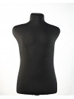 Манекен мужской для шитья в черной ткани Ришар 48 размер