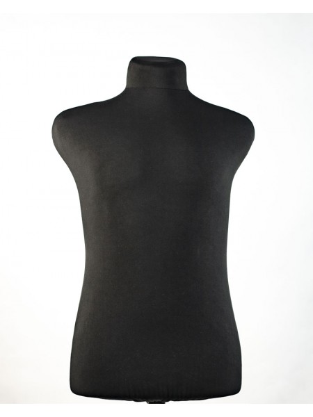 Манекен мужской для шитья в черной ткани Ришар 48 размер