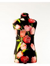 Манекен Вика 44 дизайнерский в весеннем чехле с тюльпанами
