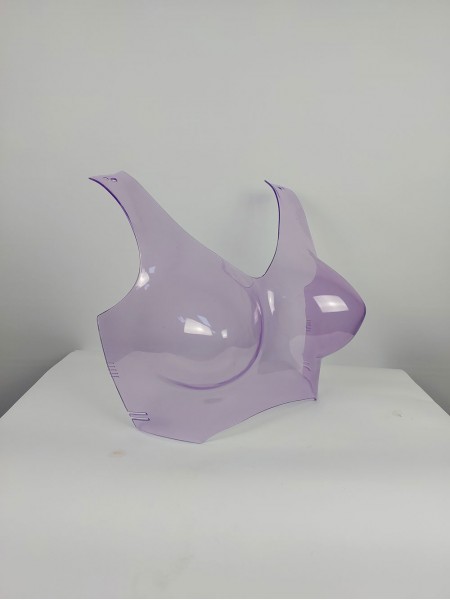 Манекен пластиковый объемный тонированный(фиолет)(0.1) для презентации белья «Бюст с лямками» GPPS2