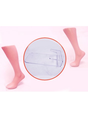 Подставка акриловая для манекенов ног под носок (мужской/женской)