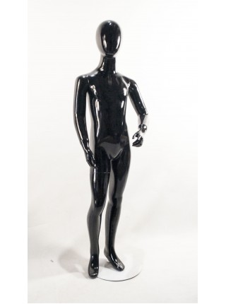 Детский черный глянцевый Аватар (H-16) 130 см.