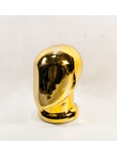 Манекен мужской головы Аватар с гальваническим покрытием (золото)