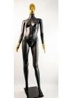 Манекен женский Сиваян черный с гальваническим покрытием кистей и головы Аватар-2 (золото)