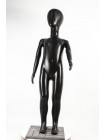 Манекен детский черный безликий 120 см на подставке
