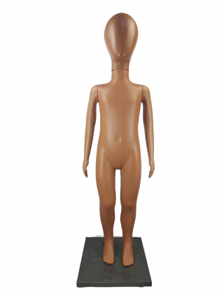 Манекен детский телесный безликий 120 см на подставке