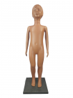 Манекен дитячий тілесний з обличчям дівчинки 120 см на підставці