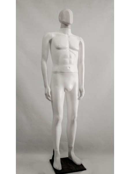 Манекен мужской Сенсей белый матовый аватар на подставке