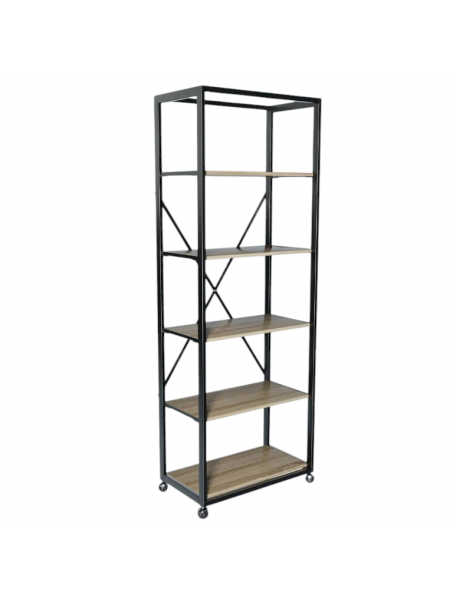 Стелаж Loft BookShelf розбірний 5 полок L700 W400 H1900 sonoma