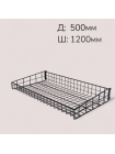 Кошик до опори перфорованої L1200 W500 H75/125 чорна