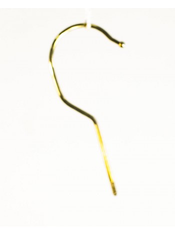 Крючок для плечиков 3,0 х 110 мм ZARA блестящий золотистый глянцевый (gold plated)