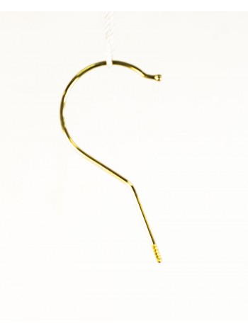Крючок для плечиков 3 х 98 мм KE блестящий золотистый (gold plated)