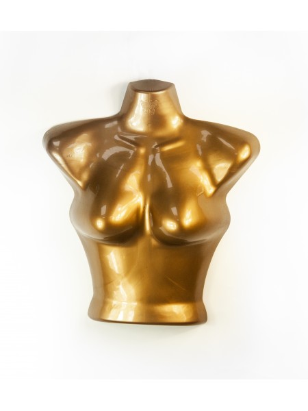 Манекен подвесной половинка размер 42-44 золотистый бронзовый