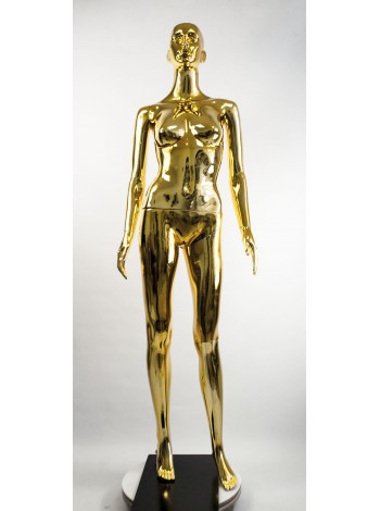 Манекен женский с гальваническим покрытием Сиваян ВГ (золото)