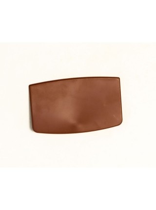Таргетка пластиковая трапеция для плечиков под логотип коричневая (шоколад) 60 х 30 мм