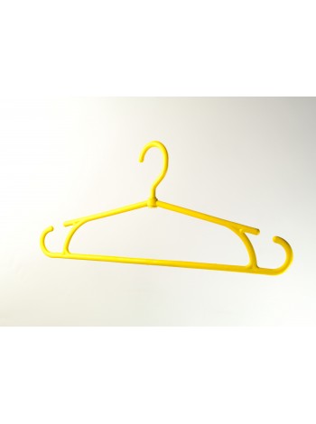 Плечики пластмассовые для тяжелой одежды "Зима" желтые(5%)