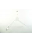 Вешалка для верхней мужской одежды пластиковая ВОП 45/5 GPPS1 прозрачная 45 см