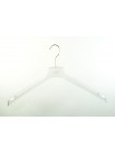 Вешалка для верхней мужской одежды пластиковая ВОП 45/5 GPPS1 прозрачная 45 см