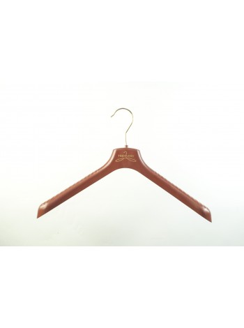 Плечики широкие для детской верхней одежды  ВОП 38/5 шоколадно-коричневые корпоративные 38 см