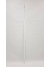 Рейка-направляющая настенная 200 см с одинарной перфорацией белая