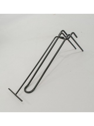 Стеллаж модульный двухсторонний с сеткой,крючками, корзинами и полками графит , 180х60 см.