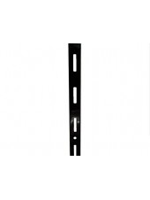 Рейка-направляющая настенная 200 см с одинарной перфорацией черная