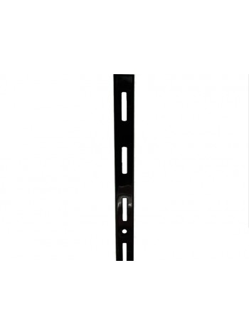 Рейка-направляющая настенная 200см с одинарной перфорацией черная