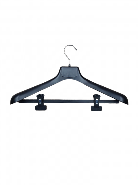 Набор 5шт Плечики широкие пластиковые для мужской верхней одежды ВОП 47/6 S3 с прищепками